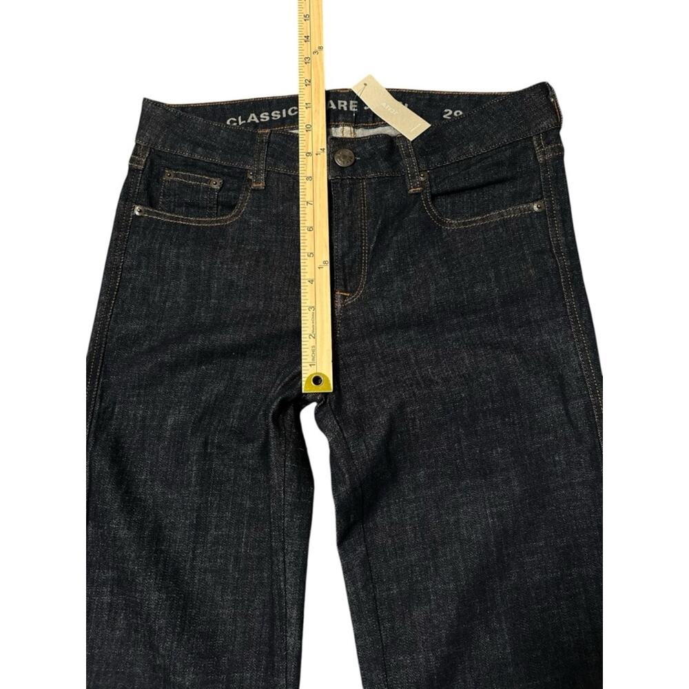 J.Crew Classic Flare Jean Size 29 Inseam 33  Deep Indigo Dark Wash Stretch NWT - Picture 3 of 9